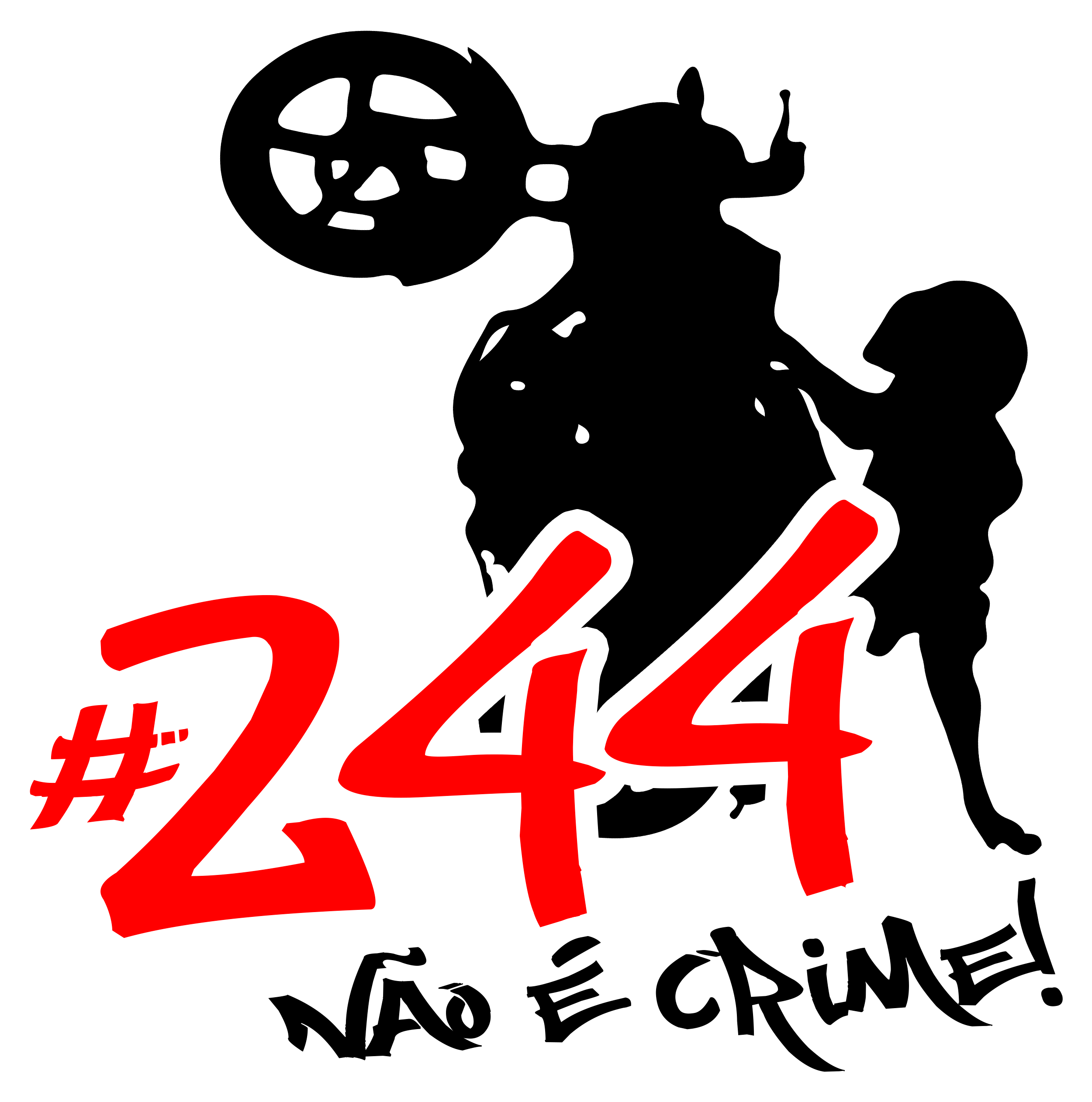 Camiseta família do grau #244 não é crime / grau não é crime / 244 moto  motocicleta - total - no sense